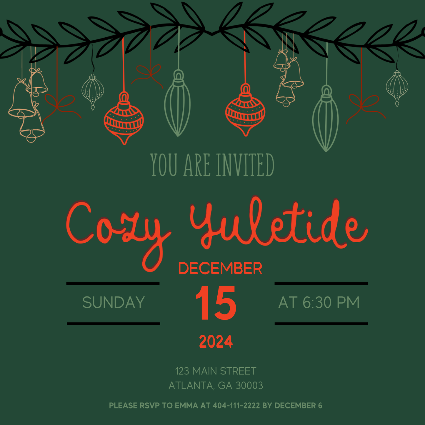 Cozy Yuletide Hero Party Package